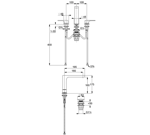 Смеситель для раковины Kludi DECUS 543935375 белый матовый Смеситель для раковины Kludi DECUS 543935375 белый матовый