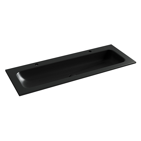 Раковина Ceramica Nova Grace CN7016MB накладная, с двумя отверстиями под смеситель 1210x457x137 мм, черный матовый Раковина Ceramica Nova Grace CN7016MB накладная, с двумя отверстиями под смеситель 1210x457x137 мм, черный матовый