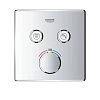 Смеситель для душа GROHE Grohtherm SmartControl (29124000) внешняя часть термостата, на 2 выхода, хром Смеситель для душа GROHE Grohtherm SmartControl (29124000) внешняя часть термостата, на 2 выхода, хром