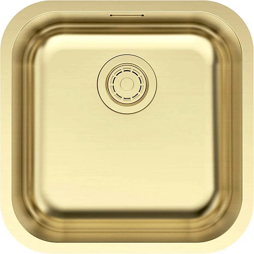 Кухонная мойка Paulmark VELLO 44 UN VE44-LG, светлое золото, 446х446мм Кухонная мойка Paulmark VELLO 44 UN VE44-LG, светлое золото, 446х446мм