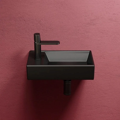 Раковина Ceramica Nova ELEMENT CN6051RMB черный матовый подвесная Раковина Ceramica Nova ELEMENT CN6051RMB черный матовый подвесная