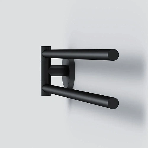 Полотенцедержатель AM.PM X-Joy A85A32622, двойная черный Полотенцедержатель AM.PM X-Joy A85A32622, двойная черный