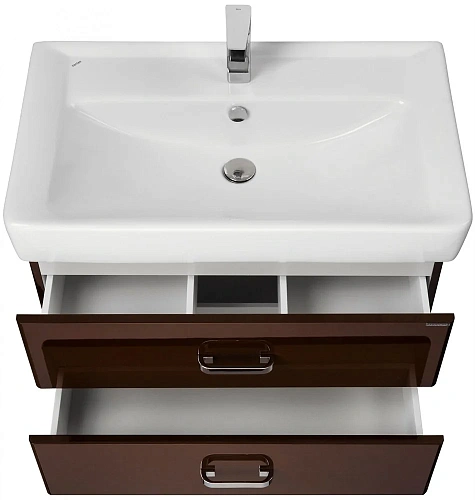 Тумба под раковину Aquaton Америна 80 темно-коричневая 1A137701AM430 Тумба под раковину Aquaton Америна 80 темно-коричневая 1A137701AM430
