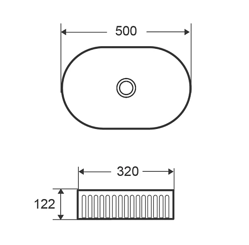 Раковина Grossman GR-3062 (500х320х122) белая Раковина Grossman GR-3062 (500х320х122) белая