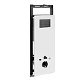 Детальная картинка товара «инсталляция для унитаза wasserkraft salm 27tlt.010.me.wh.mb03 с клавишей смыва черный»