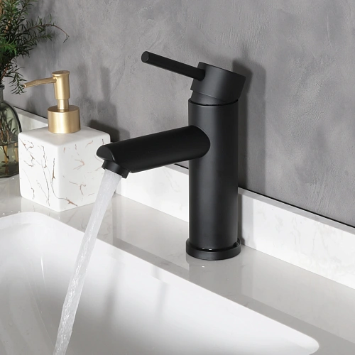 Смеситель для раковины Gid Berlin SS080-BM-K SS080BMK черный матовый Смеситель для раковины Gid Berlin SS080-BM-K SS080BMK черный матовый