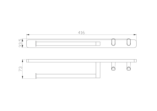 Полотенцедержатель Wonzon & Woghand темный графит (WW-9361) Полотенцедержатель Wonzon & Woghand темный графит (WW-9361)