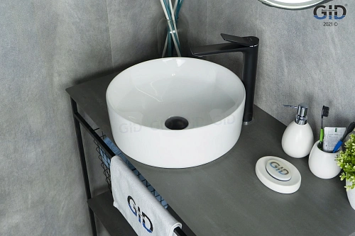 Раковина Gid N9425 51144 накладная белая 40x40x15 Раковина Gid N9425 51144 накладная белая 40x40x15