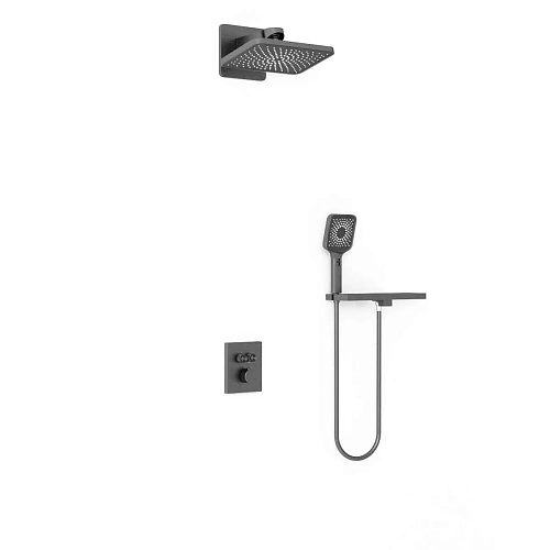 Душевая система Vincea Inspire VSFW-3I21MT4RGM встраиваемый, термостат, вороненая сталь Душевая система Vincea Inspire VSFW-3I21MT4RGM встраиваемый, термостат, вороненая сталь