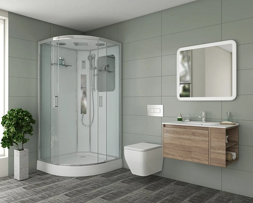 Душевая кабина Niagara Premium NG-6001-01G (900х900х2100) низкий поддон (16 см) стекло прозрачное 60010114G Душевая кабина Niagara Premium NG-6001-01G (900х900х2100) низкий поддон (16 см) стекло прозрачное 60010114G