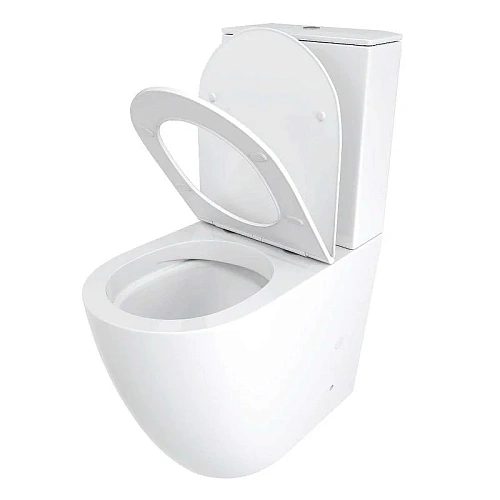 Унитаз напольный Ceruttispa BELLA CT8709 безободковый высокий, сиденье микролифт Унитаз напольный Ceruttispa BELLA CT8709 безободковый высокий, сиденье микролифт