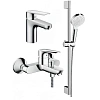 Комплект смесителей Hansgrohe Logis SET E 100 (c) с душевым гарнитуром HG-PR3.