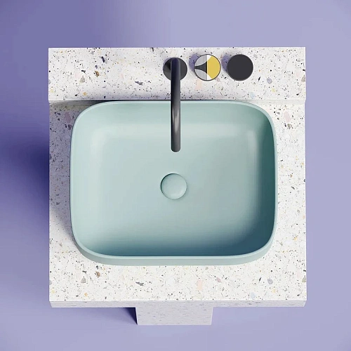 Раковина Ceramica Nova ELEMENT CN6052MLG Зеленый матовый накладная Раковина Ceramica Nova ELEMENT CN6052MLG Зеленый матовый накладная