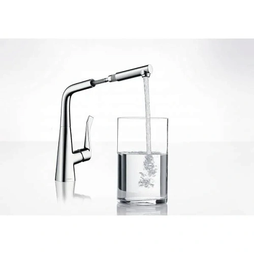 Смеситель для кухни hansgrohe Metris 14821000 Смеситель для кухни hansgrohe Metris 14821000