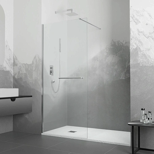 Душевая перегородка RGW Walk In WA-040 900 мм 35104009-11 хром, Easy Clean Душевая перегородка RGW Walk In WA-040 900 мм 35104009-11 хром, Easy Clean