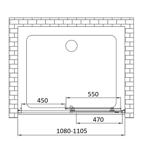 Душевая дверь Vincea Alpha VDS-3AL110CLG, 1100, брашированное золото, стекло прозрачное Душевая дверь Vincea Alpha VDS-3AL110CLG, 1100, брашированное золото, стекло прозрачное