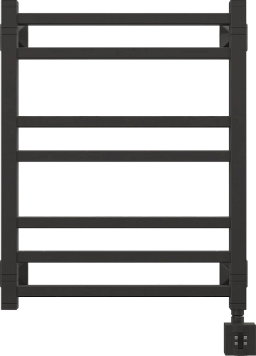 Полотенцесушитель электрический EWRIKA Кассандра Pg 60x50 R, черный матовый 510542 Полотенцесушитель электрический EWRIKA Кассандра Pg 60x50 R, черный матовый 510542