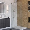 Душевая перегородка BelBagno UNO-L-1-TB-100-C-Cr 100 см, профиль хром, стекло прозрачное Душевая перегородка BelBagno UNO-L-1-TB-100-C-Cr 100 см, профиль хром, стекло прозрачное