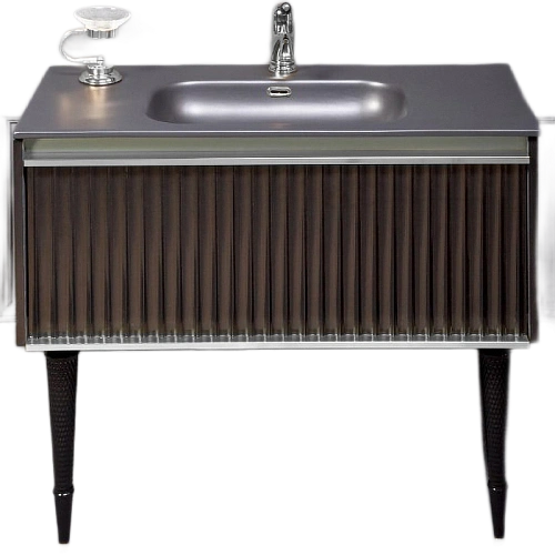 Тумба под раковину Armadi Art Canale 100 843-100-BCR черная + хром Тумба под раковину Armadi Art Canale 100 843-100-BCR черная + хром