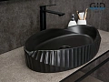 Раковина Gid Bm888 53358 накладная черная матовая 60x38.5x13.5 Раковина Gid Bm888 53358 накладная черная матовая 60x38.5x13.5
