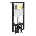 Инсталляция для унитаза WasserKRAFT Vils 56TLT.010.ME.PG03 с клавишей смыва золото Инсталляция для унитаза WasserKRAFT Vils 56TLT.010.ME.PG03 с клавишей смыва золото