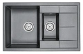 Кухонная мойка Granula 7802, ЧЁРНЫЙ, кварц 775х495 Кухонная мойка Granula 7802, ЧЁРНЫЙ, кварц 775х495