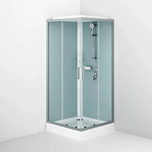 Душевая кабина AM.PM Gem W90C-403-090MT 90x90, профиль хром матовый, стекло прозрачное Душевая кабина AM.PM Gem W90C-403-090MT 90x90, профиль хром матовый, стекло прозрачное