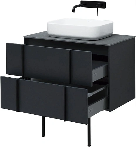 Тумба под раковину Allen Brau Reality 80 1.32005.AM антрацит матовый Тумба под раковину Allen Brau Reality 80 1.32005.AM антрацит матовый