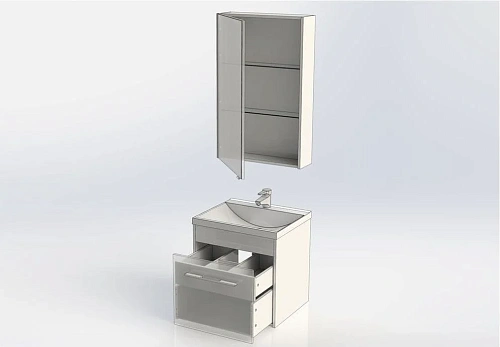 Комплект мебели Aquanet Августа 58 белый 00225249 Комплект мебели Aquanet Августа 58 белый 00225249