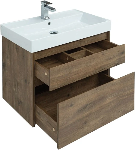 Тумба под раковину Aquanet Nova Lite 75 дуб рустикальный (2 ящика) 00249515 Тумба под раковину Aquanet Nova Lite 75 дуб рустикальный (2 ящика) 00249515