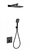 Душевая система Wonzon &amp; Woghand с термостатом, встраиваемая, черный матовый (WW-D2017-B-MB)