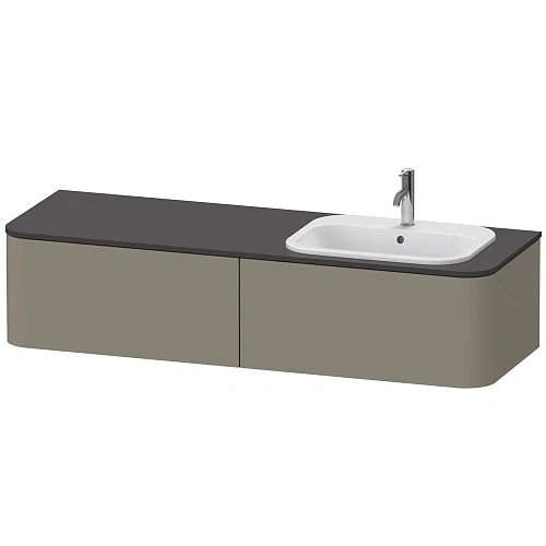 Тумба под раковину Duravit Happy D.2 Plus HP4954R9292 подвесная 160 см серый камень Тумба под раковину Duravit Happy D.2 Plus HP4954R9292 подвесная 160 см серый камень