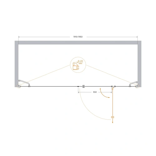 Душевая дверь CEZARES VERONA-W-B-13-100+60/40-C-Cr 195см стекло прозрачное, профиль хром Душевая дверь CEZARES VERONA-W-B-13-100+60/40-C-Cr 195см стекло прозрачное, профиль хром
