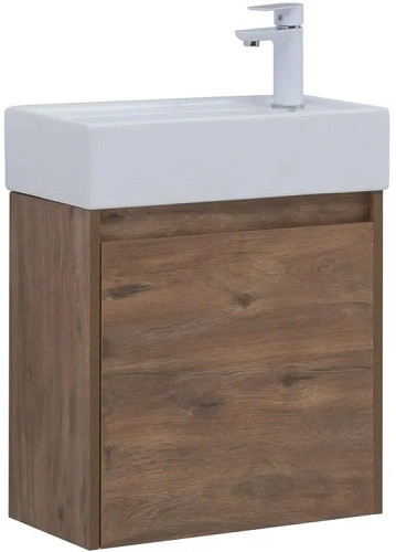 Тумба под раковину Aquanet Nova Lite 50 дуб рустикальный (1 дверца) 00298855 Тумба под раковину Aquanet Nova Lite 50 дуб рустикальный (1 дверца) 00298855