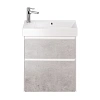 Тумба под раковину DREJA SLIM, 65 см, подвесная/напольная, 2 ящика, белый глянец / бетон 99.0503 Тумба под раковину DREJA SLIM, 65 см, подвесная/напольная, 2 ящика, белый глянец / бетон 99.0503