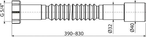 Гофра AlcaPlast A750 Гофра AlcaPlast A750