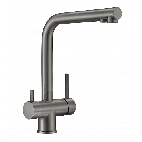 Смеситель для кухни Milacio Ultra 558 (MCU.558.GM) сталь воронёная Смеситель для кухни Milacio Ultra 558 (MCU.558.GM) сталь воронёная