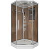 Картинка анонса товара «душевая кабина niagara luxe ng-7717wd (1000x1000х2150) низкий поддон стенки деревянные»