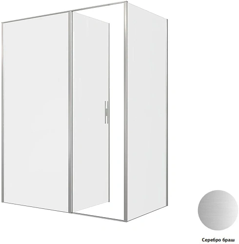 Душевой уголок Allen Brau Priority 160x90 3.31038.BA + 3.31044.BA серебро браш Душевой уголок Allen Brau Priority 160x90 3.31038.BA + 3.31044.BA серебро браш