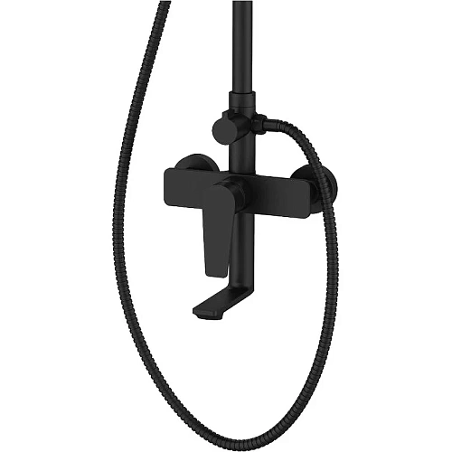 Душевая система Agger Brilliant A0394444 с изливом, черный Душевая система Agger Brilliant A0394444 с изливом, черный