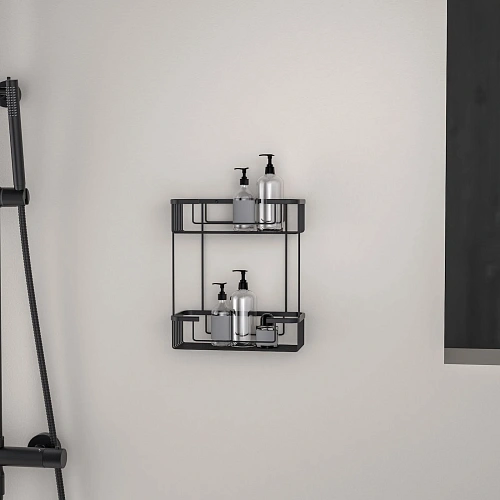 Полка Timo Saona 13083/03 двойная черный Полка Timo Saona 13083/03 двойная черный