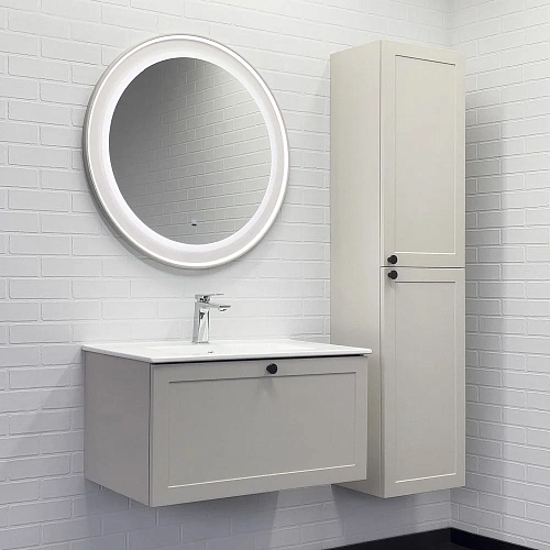 Зеркало Comforty Ереван-80 00-00014157 LED-подсветка, бесконтактный сенсор, антизапотевание, серый шелк Зеркало Comforty Ереван-80 00-00014157 LED-подсветка, бесконтактный сенсор, антизапотевание, серый шелк