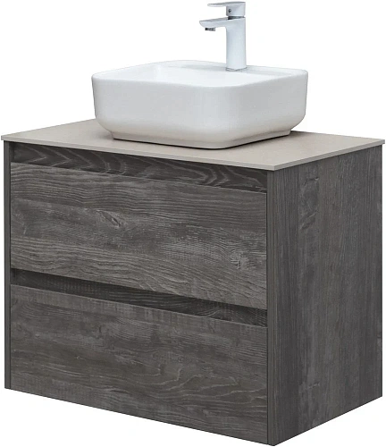 Тумба под раковину Aquanet Nova Lite 75 дуб серый (2 ящика) 00287890 Тумба под раковину Aquanet Nova Lite 75 дуб серый (2 ящика) 00287890