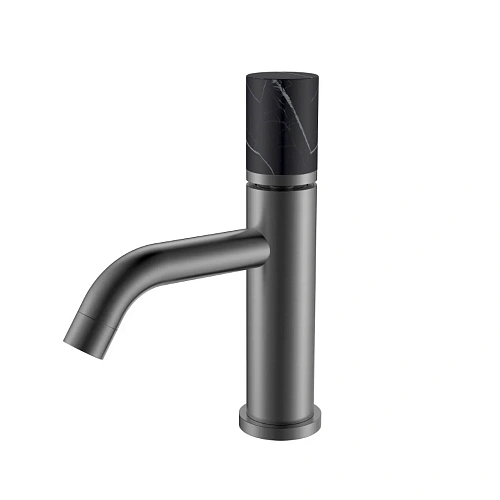 Смеситель для раковины Boheme Stick 121-GM-MR-B GUN METAL MRAMOR BLACK Смеситель для раковины Boheme Stick 121-GM-MR-B GUN METAL MRAMOR BLACK