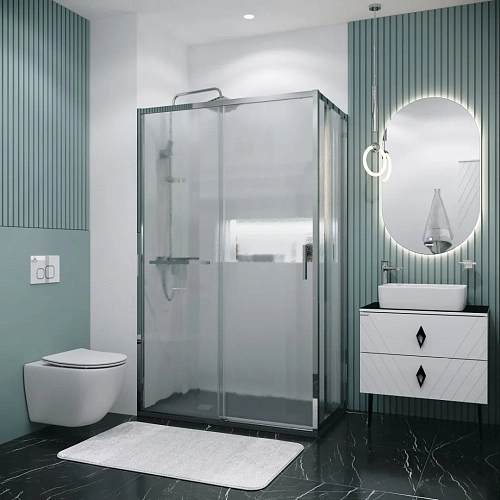 Боковая стенка GROSSMAN Style 200.K33.05.90.10.02 (90x195) хром, стекло шиншилла Боковая стенка GROSSMAN Style 200.K33.05.90.10.02 (90x195) хром, стекло шиншилла