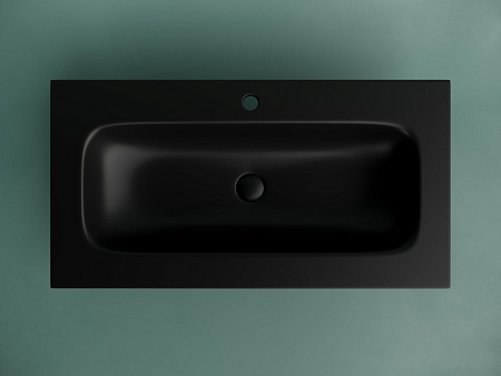 Раковина Ceramica Nova Grace CN7019MB мебельная 910x457x137 с отверстием под смеситель черный матовый Раковина Ceramica Nova Grace CN7019MB мебельная 910x457x137 с отверстием под смеситель черный матовый