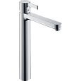 Детальная картинка товара «смеситель для раковины hansgrohe metris s highriser, без сливного набора 31023000, хром»