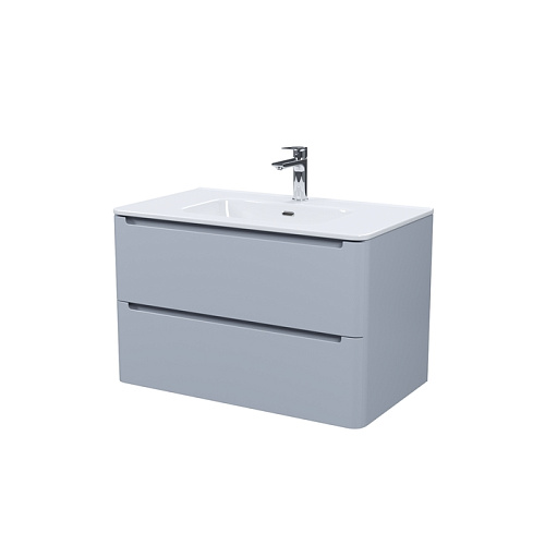 Тумба с раковиной IDDIS Edifice (EDI80L0i95K) подвесная, 80 см, светло-серый Тумба с раковиной IDDIS Edifice (EDI80L0i95K) подвесная, 80 см, светло-серый