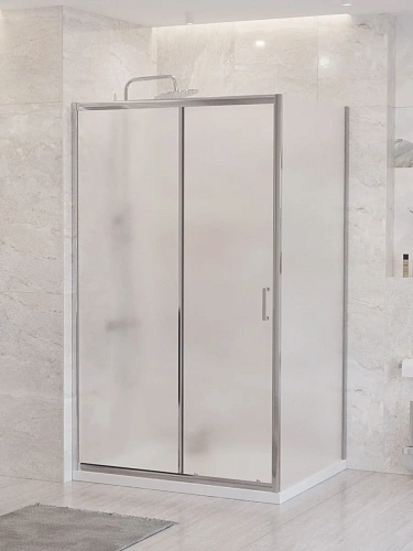 Душевой уголок BelBagno UNO-195-AH-1-110/90-P-Cr 110x90 см, профиль хром, стекло рифленое Душевой уголок BelBagno UNO-195-AH-1-110/90-P-Cr 110x90 см, профиль хром, стекло рифленое