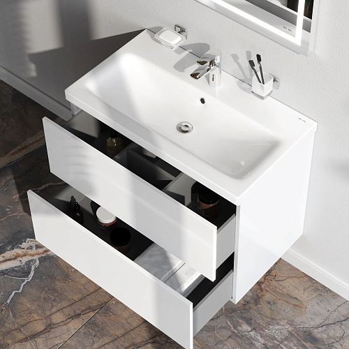 Тумба под раковину AM.PM Gem M90FHX07522WG подвесная, 75 см push-to-open, белый Тумба под раковину AM.PM Gem M90FHX07522WG подвесная, 75 см push-to-open, белый